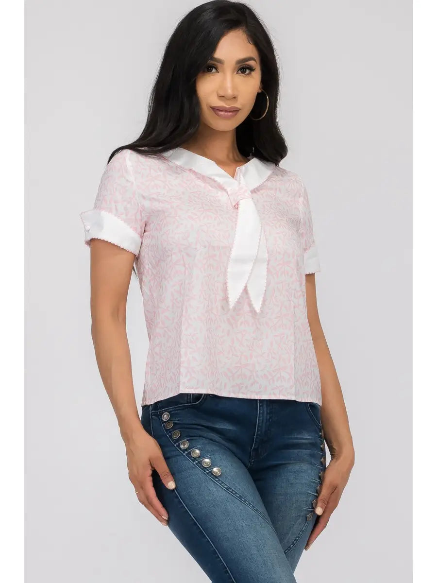 Short Sleeve Sailor Top